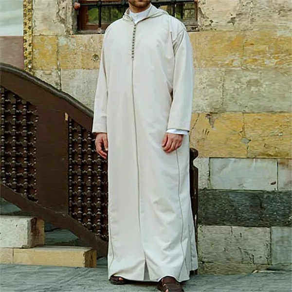 Новый арабский халат в этническом стиле с вышивкой, мусульманский Халат с капюшоном, Мужская Повседневная мода, Пакистан, Саудовская Аравия...