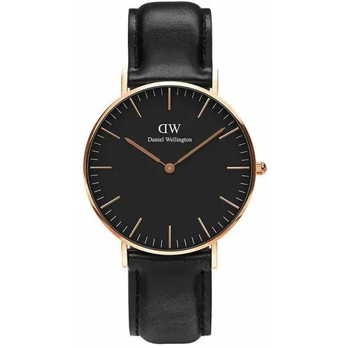 Наручные часы Daniel Wellington, золотой, черный