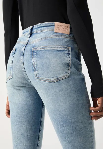Джинсы скинни HAUT HIGH RISE Scotch & Soda, светло-голубой деним