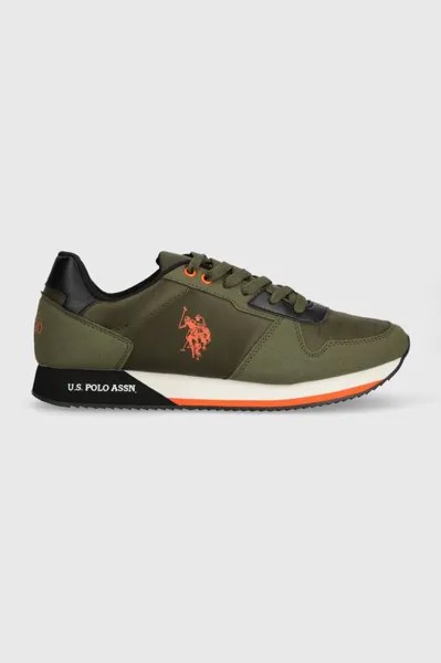 НАС. Поло Ассн. кроссовки NOBIL U.S. Polo Assn., зеленый