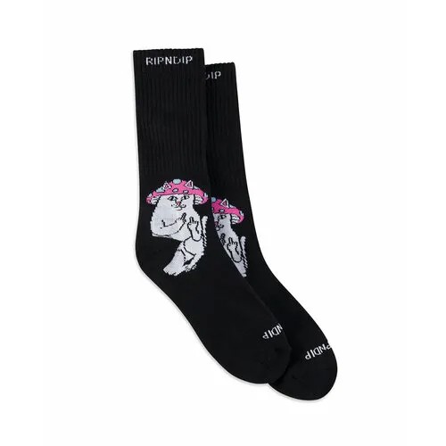 Носки RIPNDIP Ripndip, размер one size, черный/белый/розовый