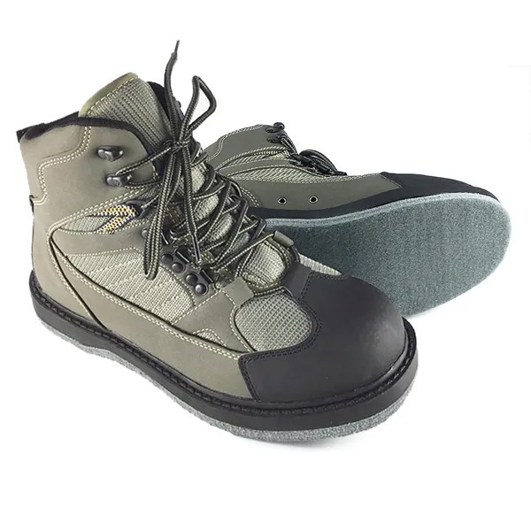 Ботинки для рыбалки нахлыстом, ботинки для охоты, уличные фетровые противоскользящие ботинки на шнуровке, ботинки болотного цвета SM1