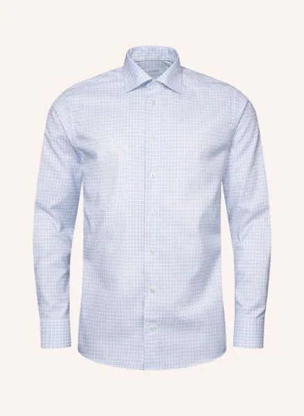 Фирменная рубашка узкого кроя из твила Eton, синий
