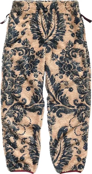 Брюки Kapital Damask Fleece Easy Pants 'Beige', желтый