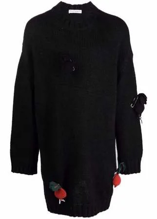 JW Anderson джемпер оверсайз с аппликацией