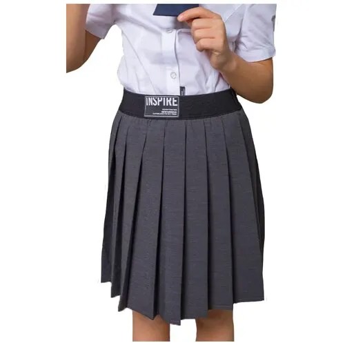 Школьная юбка-шорты Deloras, размер 158, серый