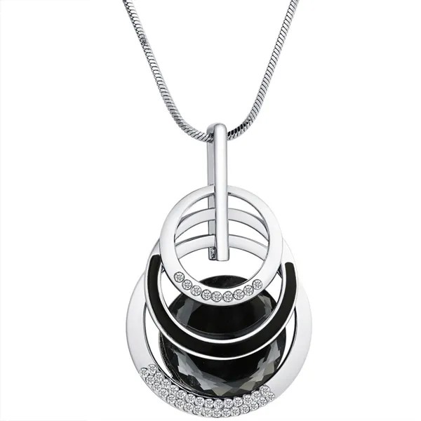 Длинные ожерелья и подвески для женщин Collier Femme Round Statement Colar Maxi Fashion Jewelry