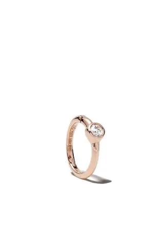 White Bird серьга-кольцо Justine из розового золота с бриллиантом