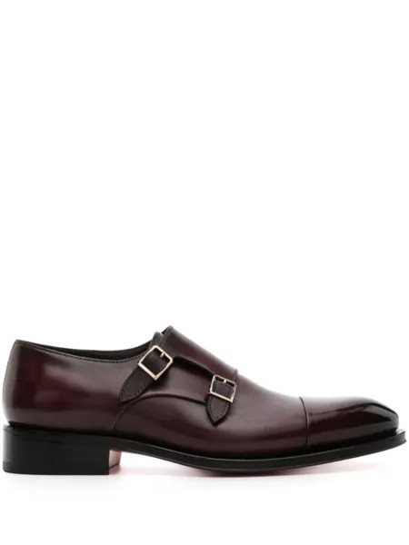 Santoni туфли монки, красный