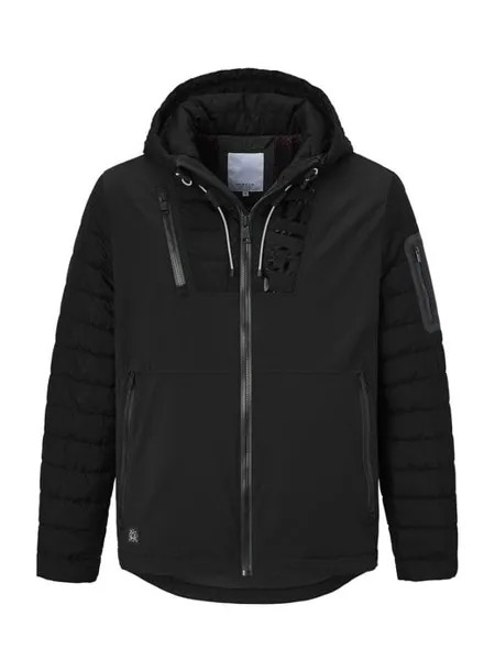 Стеганая куртка крестик S4 Jackets, черный
