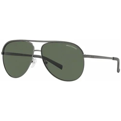 Солнцезащитные очки Armani Exchange, серый, зеленый
