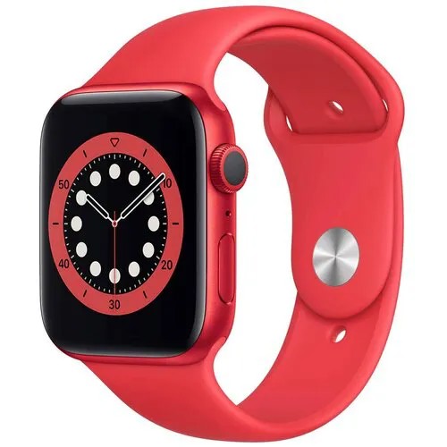 Умные часы Apple Watch Series 6 GPS 44мм Aluminum Case with Sport Band, (PRODUCT)RED