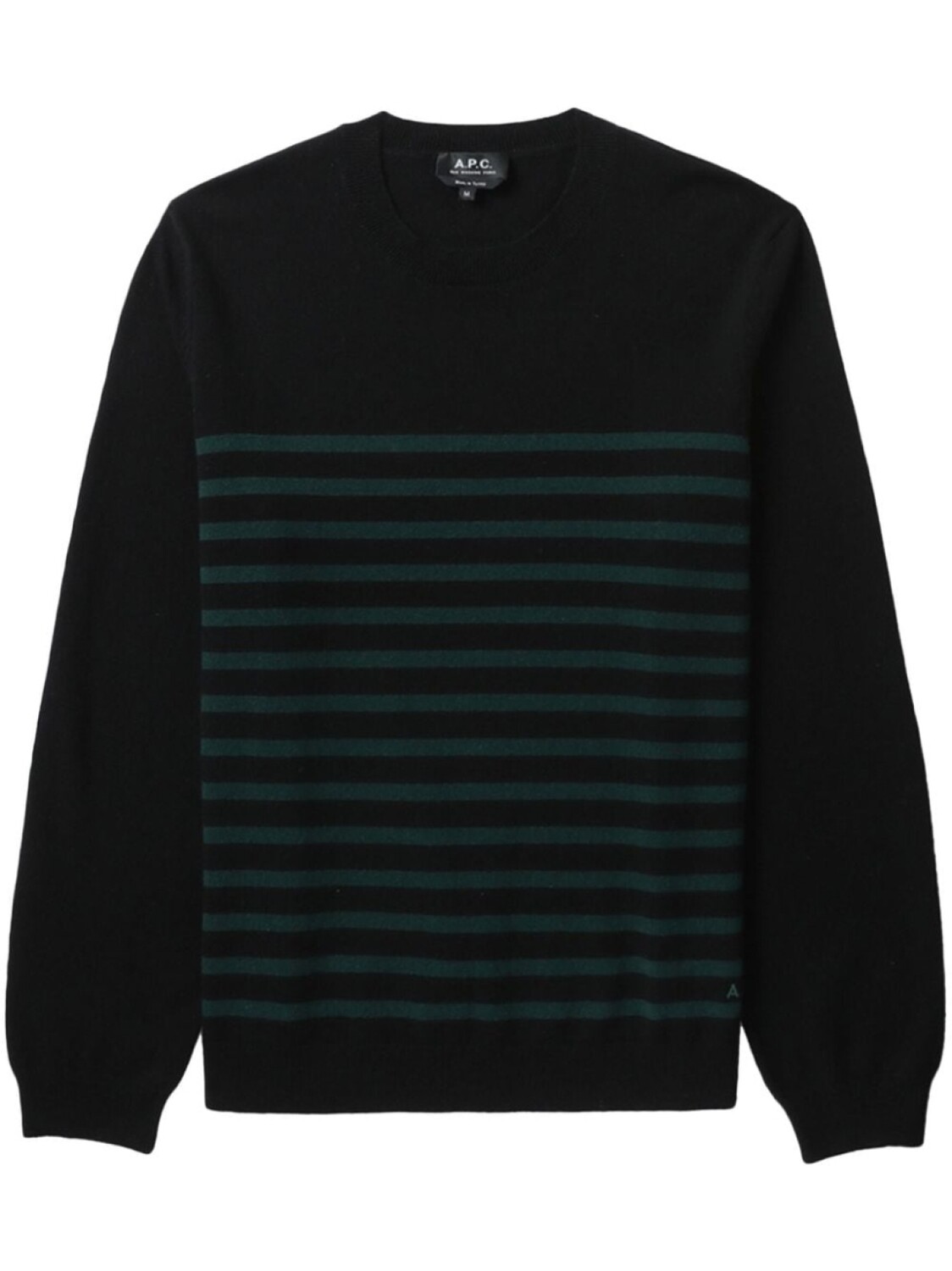 A.P.C. джемпер в полоску, черный
