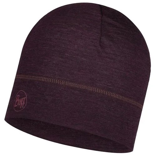 Тонкая шерстяная шапка Buff Hat Wool Iightweight Solid Deep Purple