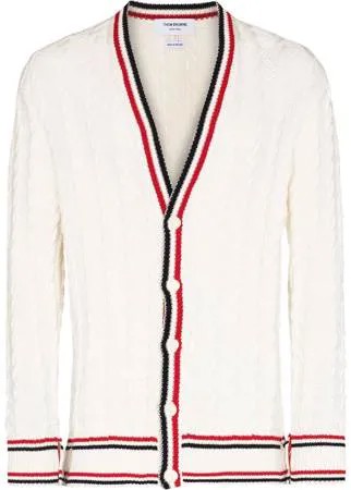 Thom Browne кардиган Heritage фактурной вязки