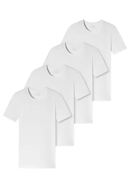 Майка Schiesser/Shirt Kurzarm 95/5 Organic Cotton, белый