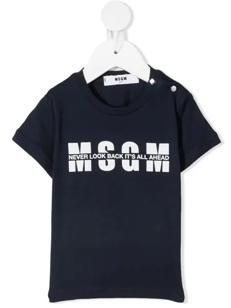 MSGM Kids футболка с логотипом