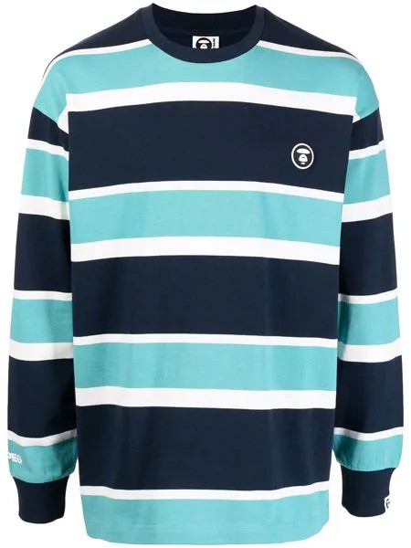 AAPE BY *A BATHING APE® футболка с нашивкой-логотипом