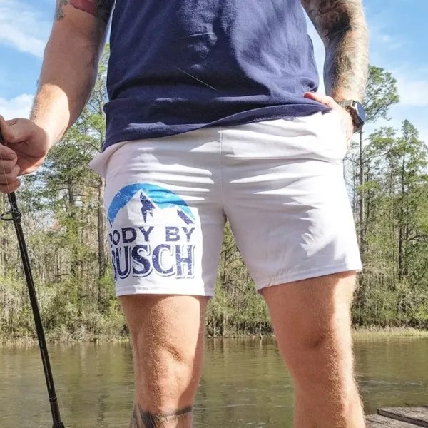 Мужские 5-дюймовые шорты Пивные плавки Пляжные шорты с карманами Шорты для летних каникул