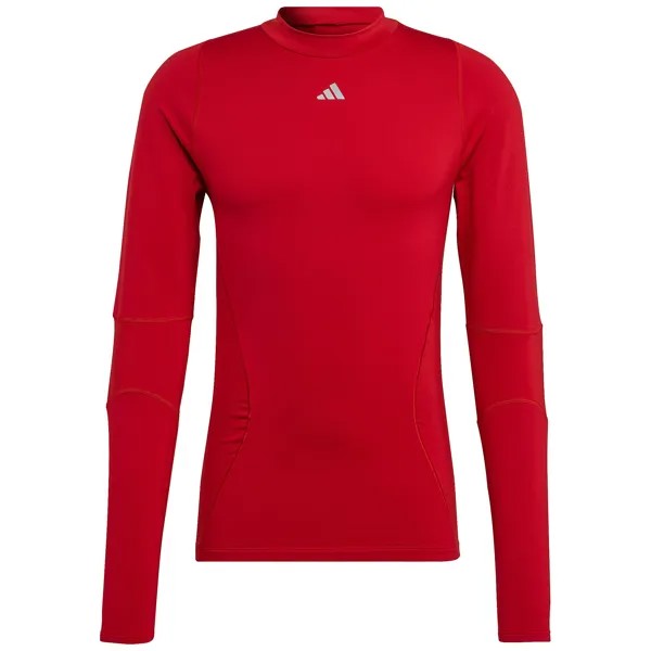 Лонгслив adidas Performance Techfit, красный