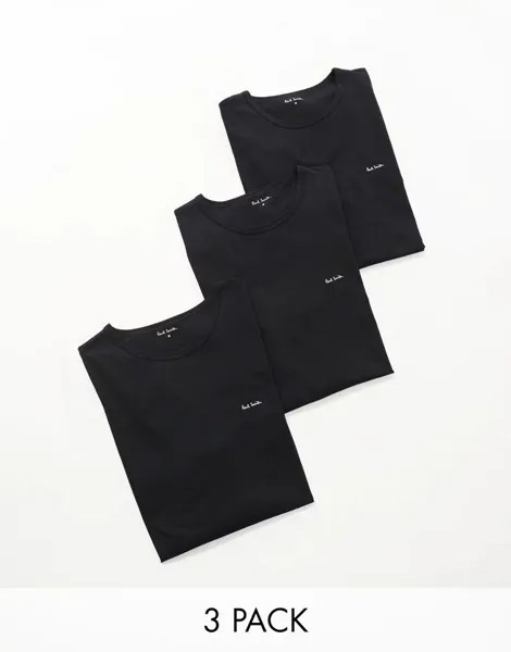 Набор из трех черных футболок для отдыха с логотипом Paul Smith PS Paul Smith