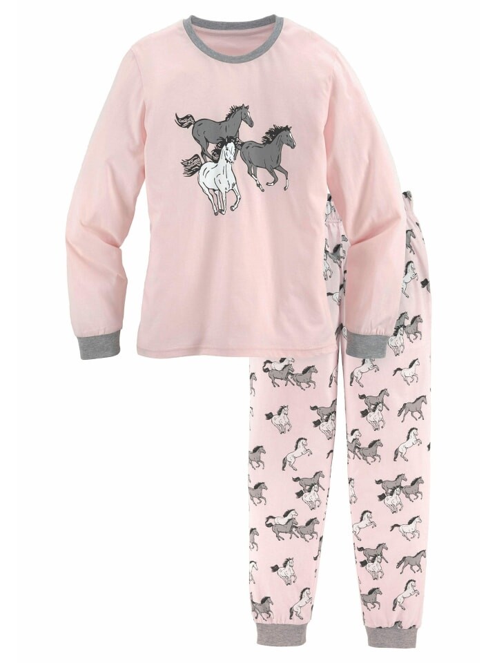 Пижама Petite Fleur Kids, цвет rosa-grau-meliert