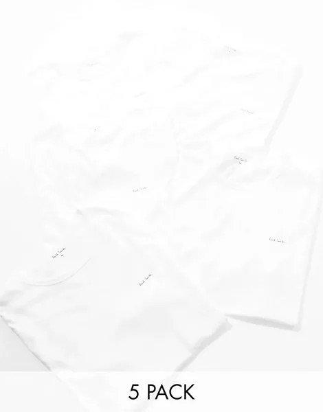 Пара белых футболок Paul Smith (5 шт.)