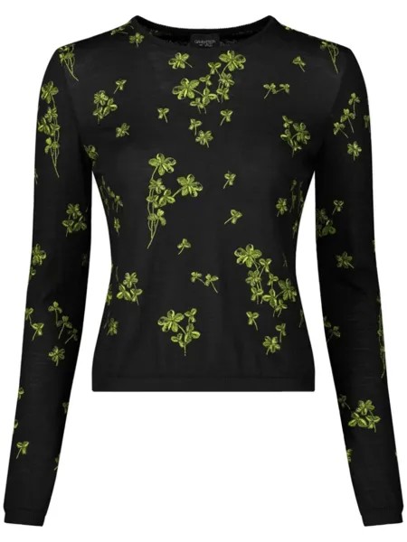 Giambattista Valli топ Lucky Love из смесового кашемира, черный