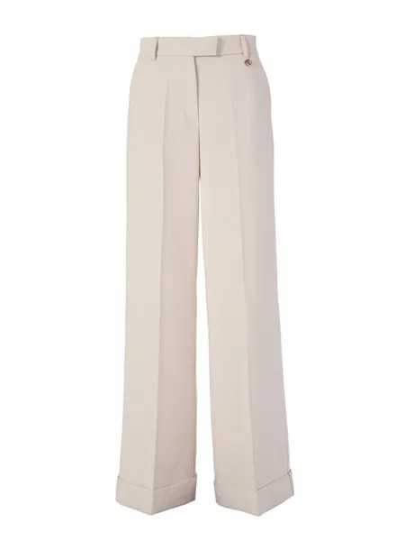 Брюки из ткани regular fit Fracomina, бежевый