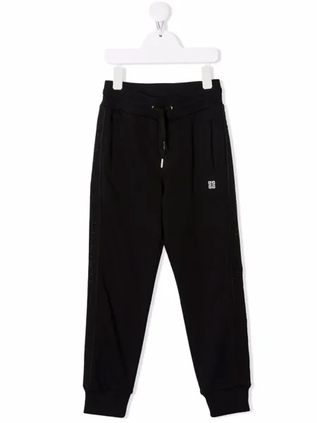 Givenchy Kids спортивные брюки с логотипом 4G