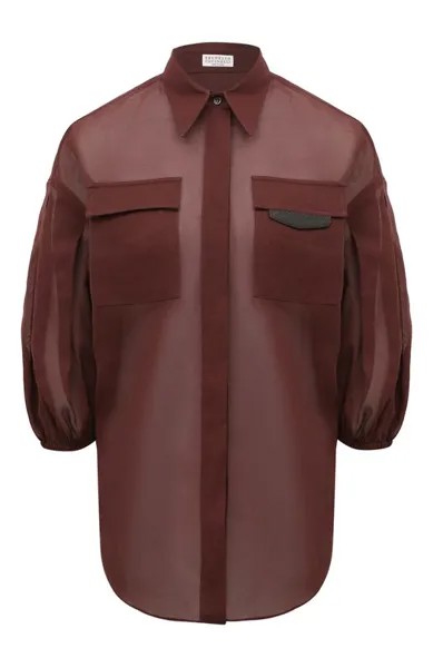 Хлопковая блузка Brunello Cucinelli