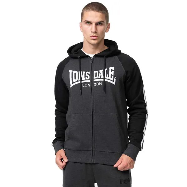 Толстовка Lonsdale Glentruan Full Zip, черный