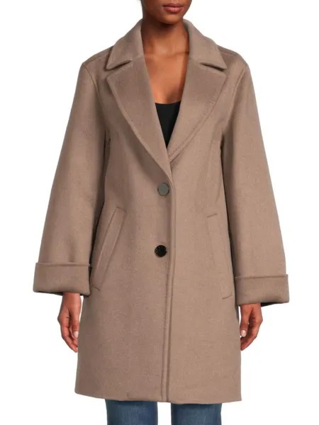 Пальто Sandra из смесовой шерсти Tahari, цвет Mink
