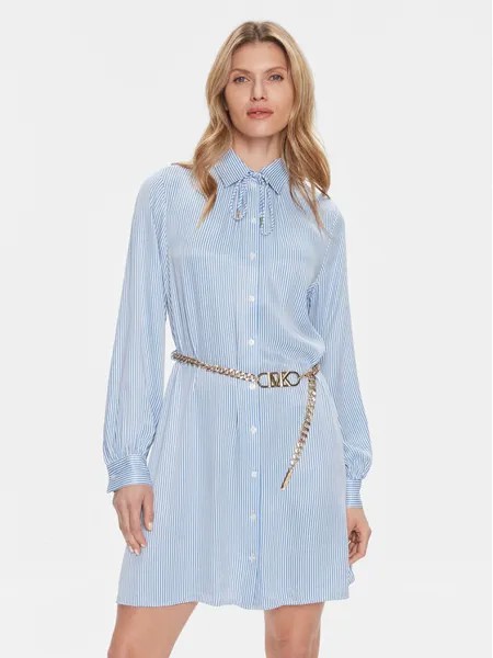 Платье-рубашка стандартного кроя Michael Michael Kors, синий