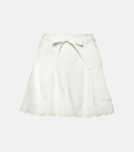Шорты Sabine из английской вышивки с вышивкой Ulla Johnson, белый