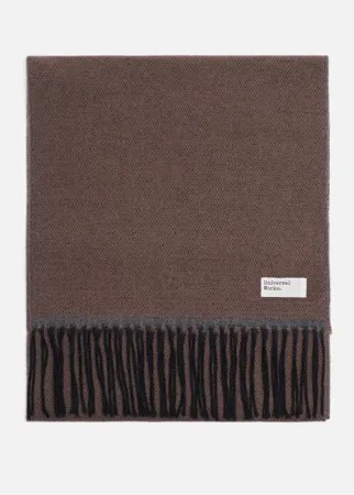 Шарф мужской UNIVERSAL WORKS Double Sided серый 171х32 см