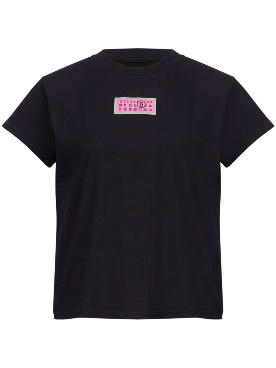 MM6 Maison Margiela футболка с нашивкой-логотипом, черный