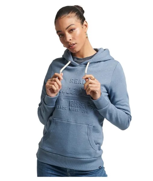 Худи Superdry Vintage Logo Emboss, синий