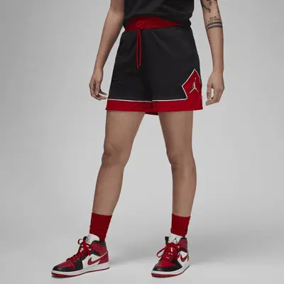 Шорты Jordan Women's Diamond Shorts, цвет Black/Gym Red/White