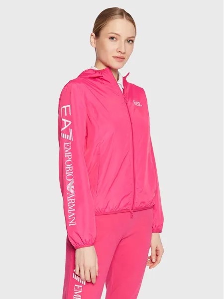 Переходная куртка стандартного кроя Ea7 Emporio Armani, розовый