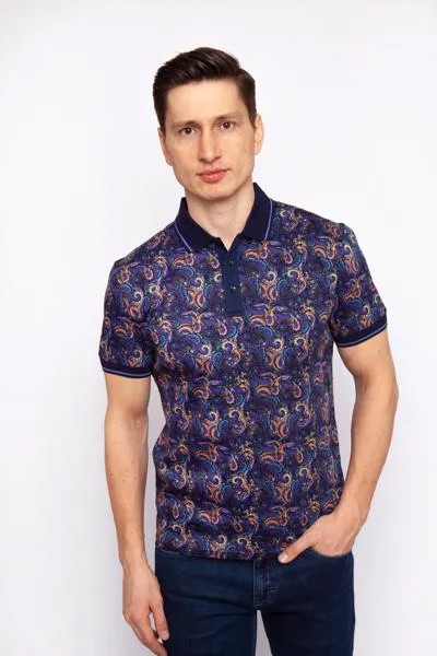 Футболка-поло мужская 19S-PBW08SS-CT/99 Kanzler синяя XL