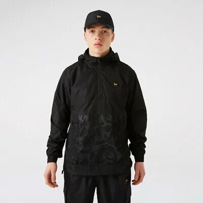 New Era Cargo Windbreaker Jacket Мужская черная спортивная одежда Anorak Outwear Top