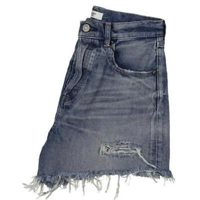 Женские джинсовые шорты с высокой посадкой Moussy Vintage BHFO 4990