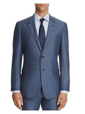 THEORY Мужской однобортный приталенный костюм синего цвета с раздельным блейзером 46R