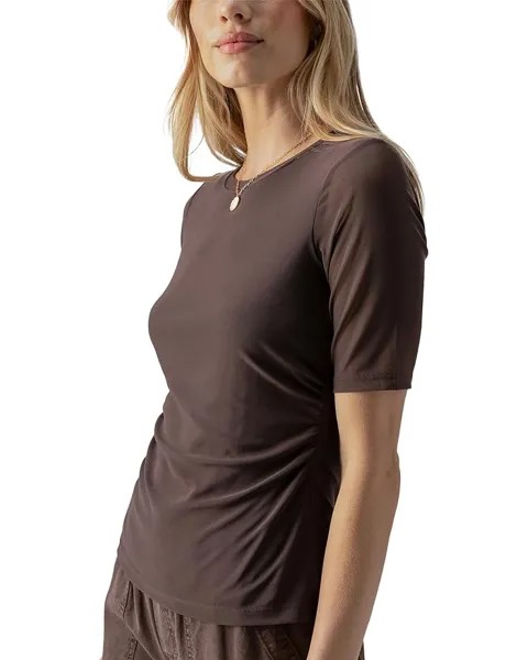 Футболка Sanctuary Half Sleeve Perfect Mesh, цвет Mud Bath