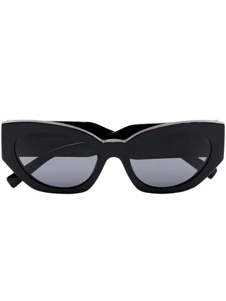 Versace Eyewear солнцезащитные очки в оправе 'кошачий глаз' с декором Medusa