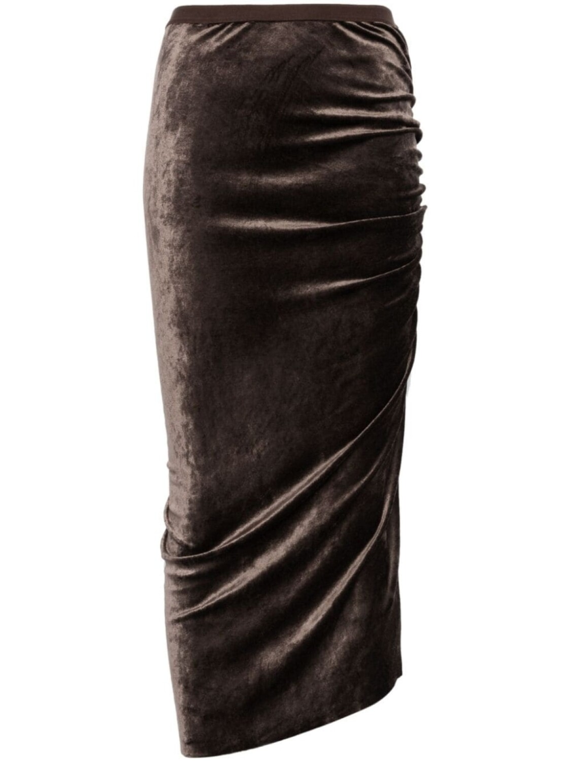 Rick Owens Lilies юбка миди Svita, коричневый