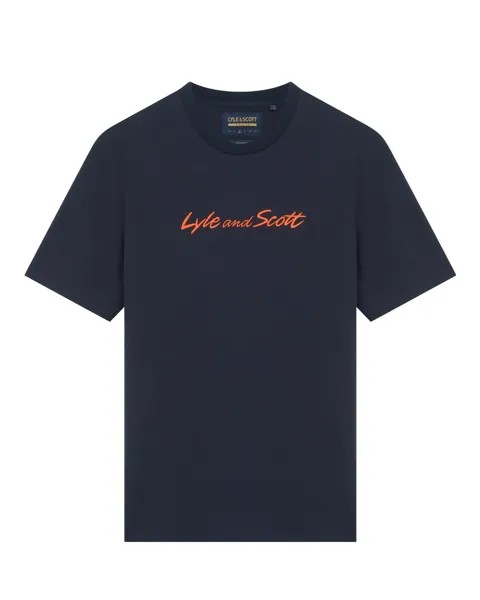 Футболка Lyle & Scott, темно-синий