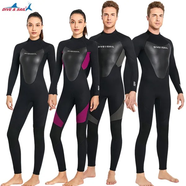 2022 Европейская версия гидрокостюм цельный длинный рукав теплый костюм для дайвинга мужские и женские мужские сёрфинга Сноркелинг холодостойкий купальник