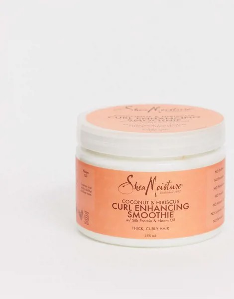 Разглаживающее средство для волос с экстрактами кокоса и гибискуса Shea Moisture Curl & Shine-Бесцветный